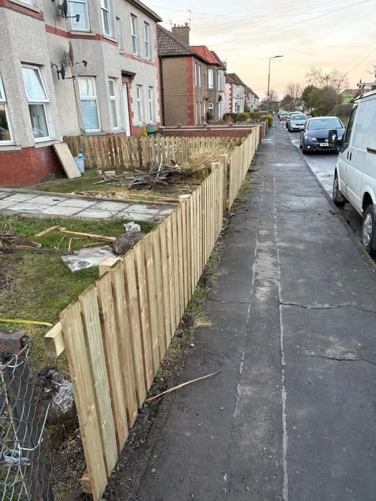 After fencing work